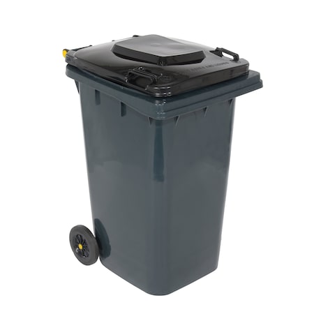 Vestil 64 Gal Poly Trash Can, Gray TH-64-GY